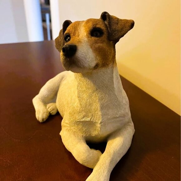 SANDICAST Original Size Jack Russell Terrier Sculpture 1992 VGUC - Picture 7 of 7